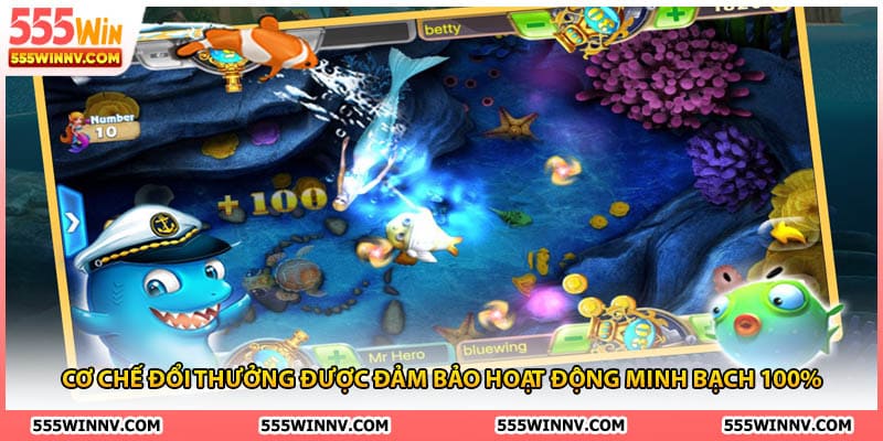 Cơ chế đổi thưởng được đảm bảo hoạt động minh bạch 100%