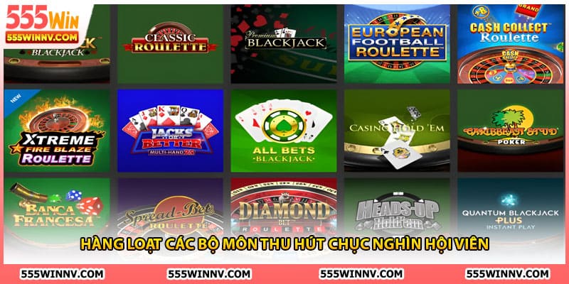 Hàng loạt các bộ môn thu hút chục nghìn hội viên